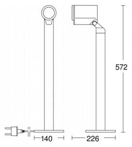 STEINEL 058661 - LED Vonkajšia lampa so senzorom SPOT WAY 1xGU10/7W/230V IP44