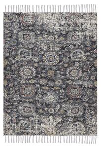 Koberec viacfarebný polyester a bavlna 140 x 200 cm orientálny so strapcami obývacia izba spálňa