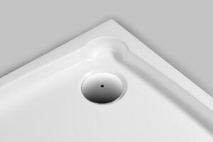 Gelco, DIONA sprchová vanička z liateho mramoru, štvorec 90 x 90 x 7,5 cm, GD009