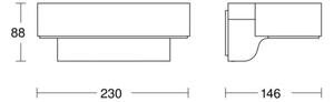 STEINEL 065690-LED Vonkajšie násten. svietidlo so senzorom L800 LED/7,5W/230V IP44