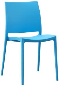 Plastová stolička Meton - Modrá
