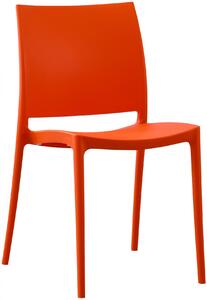 Plastová stolička Meton - Oranžová