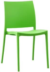 Plastová stolička Meton - Zelená