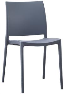 Plastová stolička Meton - Sivá