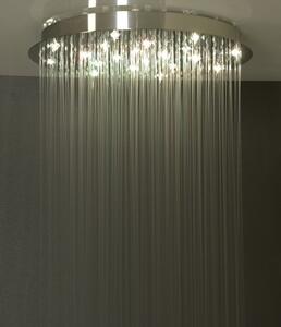 Lorema, SLIM hlavová sprcha s RGB LED osvetlením, kruh 300mm, nerez, MS573-LED