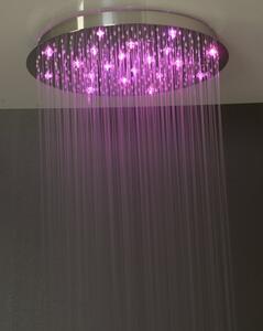 Lorema, SLIM hlavová sprcha s RGB LED osvetlením, kruh 300mm, nerez, MS573-LED