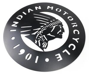 Veselá Stena Drevená nástenná čierna dekorácia Indian Motorcycle