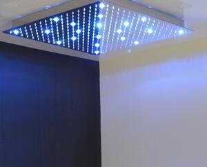 Lorema, SLIM hlavová sprcha s LED RGB osvetlením, štvorec 300x300mm, nerez, MS563-LED