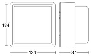 Steinel 078645- LED Nástenné svietidlo so senzorom L 845 SC 9W/230V IP44 antracit