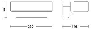 Steinel 079307- LED Vonkajšie nástenné svietidlo L810C LED/9,8W/230V IP44 antracit