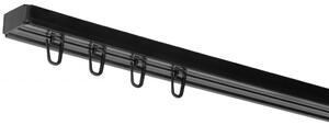 PVC stropná lišta Jednoduchá čierna Dĺžka koľajnice (cm): 310, Typ prichytenia: Háčiky