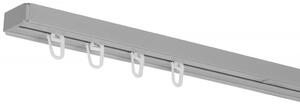 PVC stropná lišta Jednoduchá šedá Dĺžka koľajnice (cm): 140, Typ prichytenia: Žabky