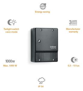 STEINEL 550516 - Súmrakový spínač NightMatic 3000 Vario čierna IP54