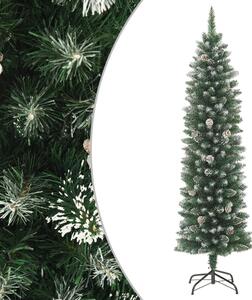 Umelý úzky vianočný stromček s podstavcom 210 cm PVC