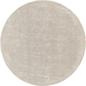 Ručne tkaný okrúhly koberec s krátkym vlasom Mansa