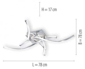 Paul Neuhaus 9144-55 - LED Stmievateľný prisadený luster POLINA LED/27W/230V