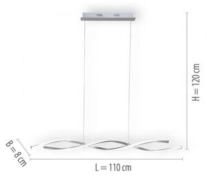 Paul Neuhaus 9142-55 - LED Stmievateľný luster na lanku POLINA 2xLED/10,2W/230V