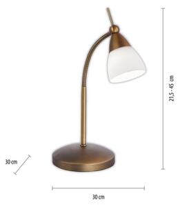 Paul Neuhaus 4001-11 - LED Stmievateľná stolná lampa PINO 1xG9/3W/230V meď