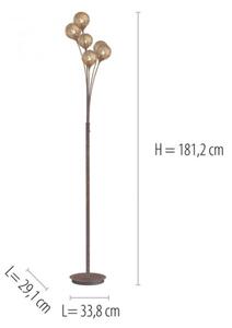 Paul Neuhaus 398-48 - Stojacia lampa GRETA 6xG9/40W/230V
