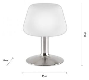 Paul Neuhaus 4078-55 -LED Stmievateľná stolná lampa TILL 1xG9/3W/230V matný chróm