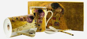 Hrnčeky na čaj 2ks s motívom Gustav Klimt