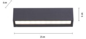 Paul Neuhaus 9675-13 - LED Vonkajšie nástenné svietidlo ROBERT 2xLED/9W/230V IP65