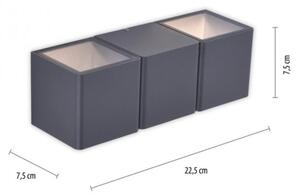 Paul Neuhaus 9658-13 - LED Vonkajšie nástenné svietidlo MARCEL 2xLED/4W/230V IP54