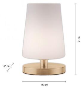 Paul Neuhaus 4146-60 - LED Stmievateľná stolná lampa SONJA 1xG9/3W/230V mosadz