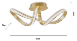 Paul Neuhaus 8331-12 - LED Stmievateľný prisadený luster MELINDA LED/30W/230V