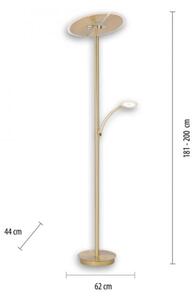 Paul Neuhaus 673-60- stmievateľná stojacia lampa ARTUR 2xLED/21W/230V+LED/6W