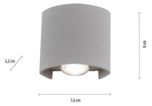 Paul Neuhaus 9486-21 - LED Vonkajšie nástenné svietidlo CARLO 2xLED/1,7W/230V IP54