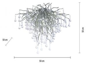 Paul Neuhaus 8091-55 - Prisadený luster ICICLE 9xG9/40W/230V pr. 50 cm chróm