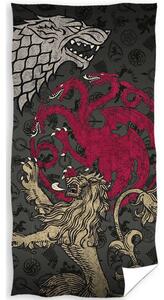 Carbotex Bavlnená froté osuška 70x140 cm - Game of Thrones A Song of Ice and Fire