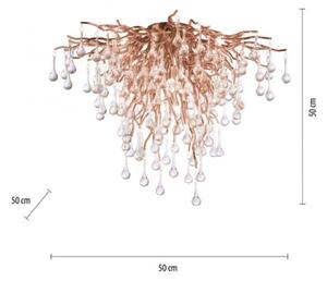 Paul Neuhaus 8091-11 - Prisadený luster ICICLE 9xG9/40W/230V pr. 50 cm mosadz