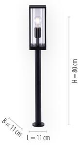 Paul Neuhaus 9497-13 - Vonkajšia lampa EMIL 1xE27/60W/230V IP44