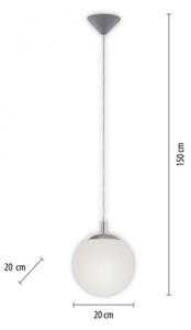 Paul Neuhaus 2072-55 - Luster na lanku BOLO 1xE27/60W/230V pr. 20 cm