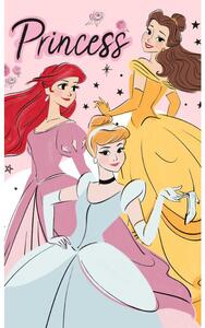 Carbotex Bavlnený froté uteráčik 30x50 cm - Princess Popoluška, Ariel a Bella