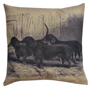 Dekoračné vankúš Jazvečíky - 43 * 43 cm - Clayre & Eef