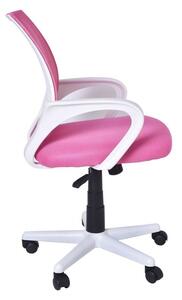 TZB Kancelárska stolička Bianco bielo-ružová
