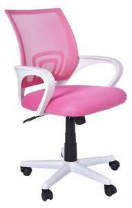 TZB Kancelárska stolička Bianco bielo-ružová