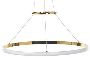 Závesná lampa zlatá hliníková kovová s integrovaným LED svetlom okrúhla moderné glamour svietidlo