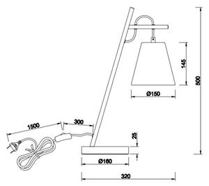 Trio - Stolná lampa ANDREUS 1xE14/40W/230V
