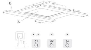 Trio - LED Stmievateľné stropné svietidlo BELFAST LED/18W/230V + LED/14W
