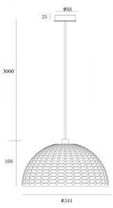 Deko-Light 342143 - Luster na lanku BASKET 1xE27/40W/230V pr. 35 cm
