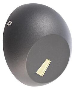 Deko-Light 731111-LED Vonkajšie nástenné svietidlo AQUILAE 3,5W/230V IP65 antracit