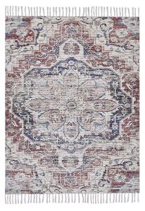 Koberec viacfarebný polyester a bavlna 140 x 200 cm orientálny so strapcami obývacia izba spálňa