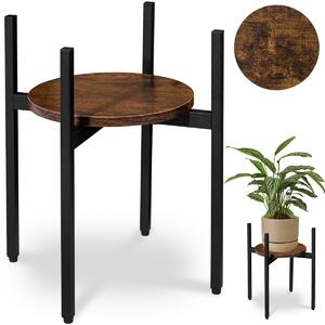 TZB Stojan na kvety TORRE RUSTIC 40 cm hnedý/čierny