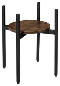 TZB Stojan na kvety TORRE RUSTIC 40 cm hnedý/čierny