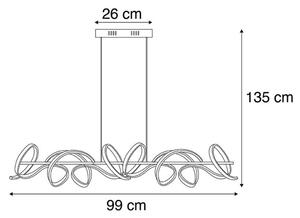 Leuchten Direkt 19033-21 - LED stmievačná lampa na lanku CURLS LED/40,8W/230V