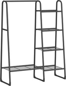 SONGMICS Stojan na oblečenie Miltra 102 cm čierny